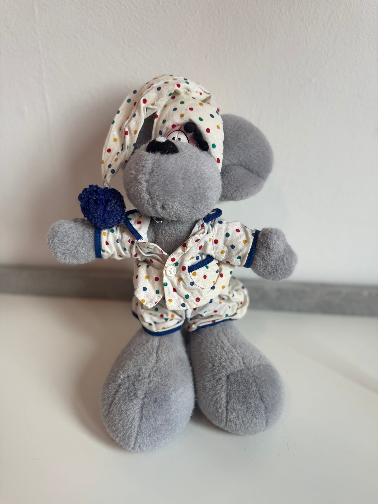 Diddl Grau mit Schlafanzug Groß