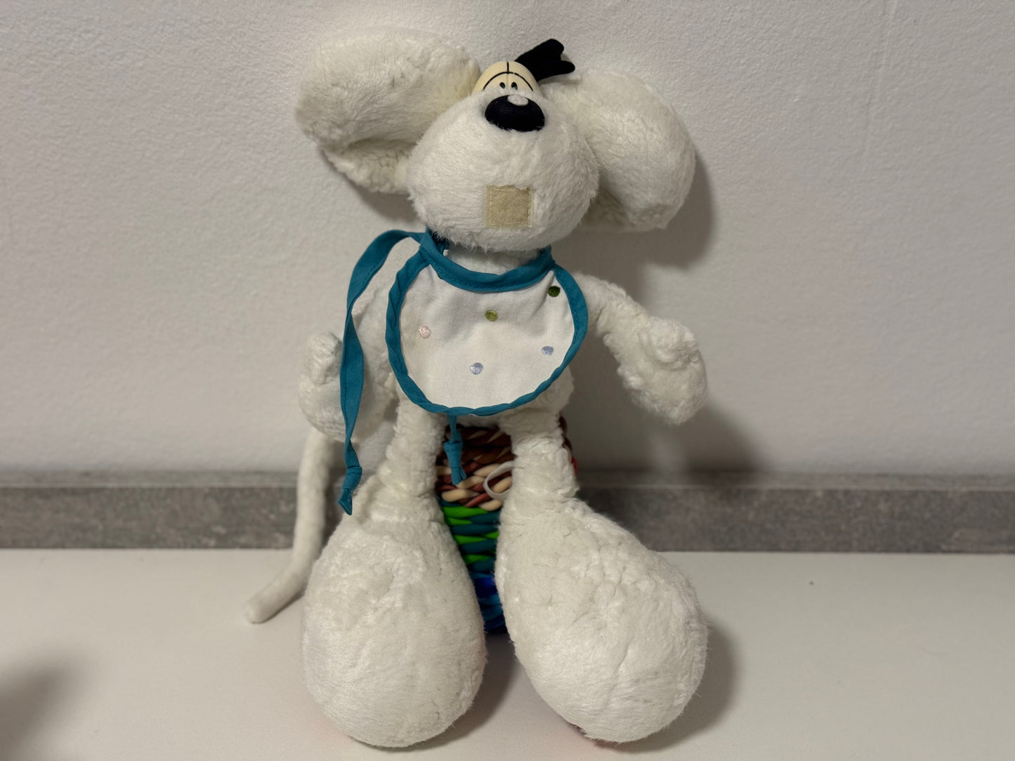 Diddl Weiß mit Lätzchen