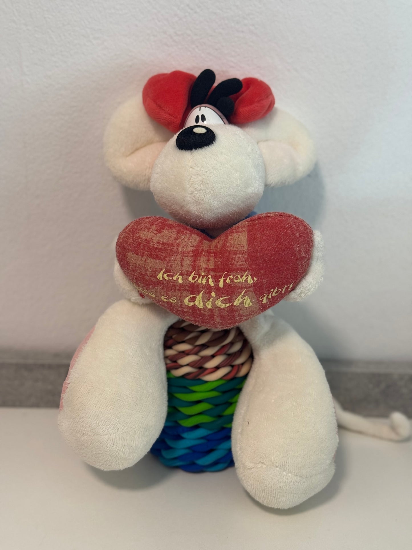 Diddlina Weiß mit Herz