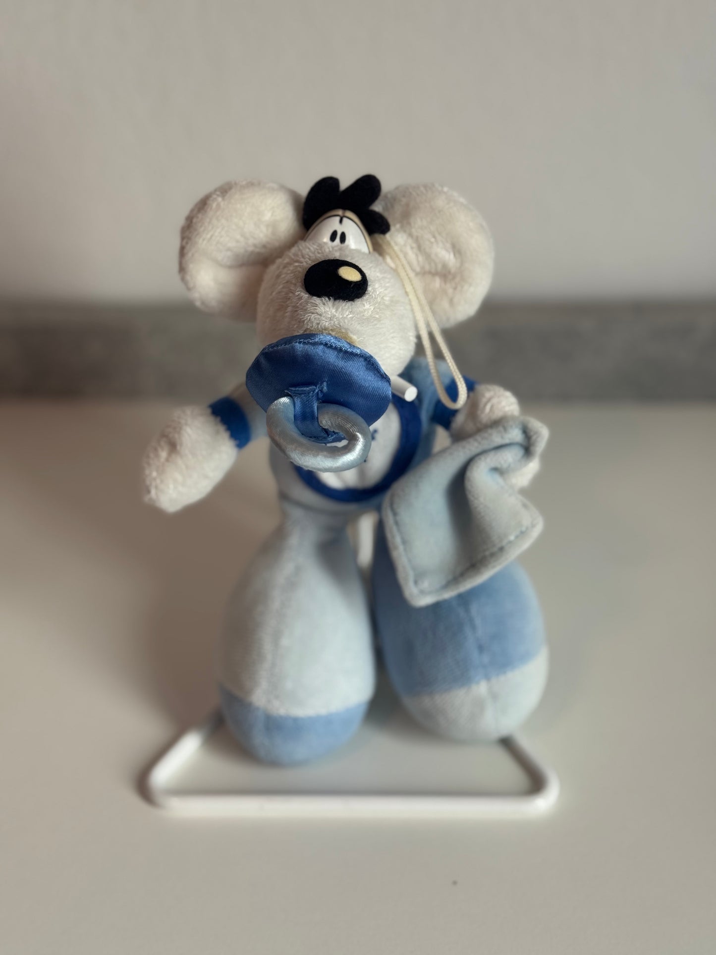 Diddl-Anhänger Weiß Baby Klein Blau