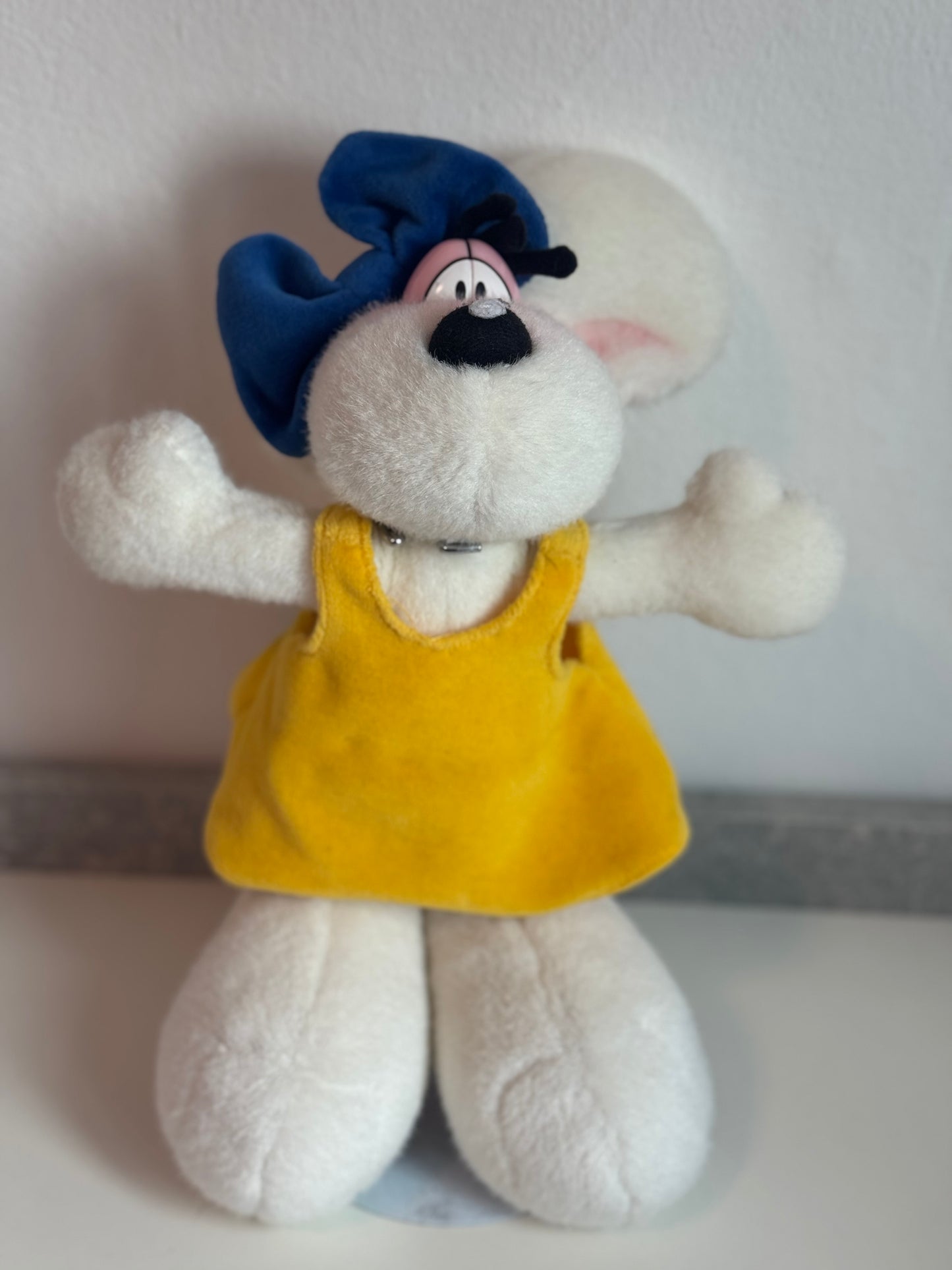 Diddlina Weiß mit Gelben Kleid Groß