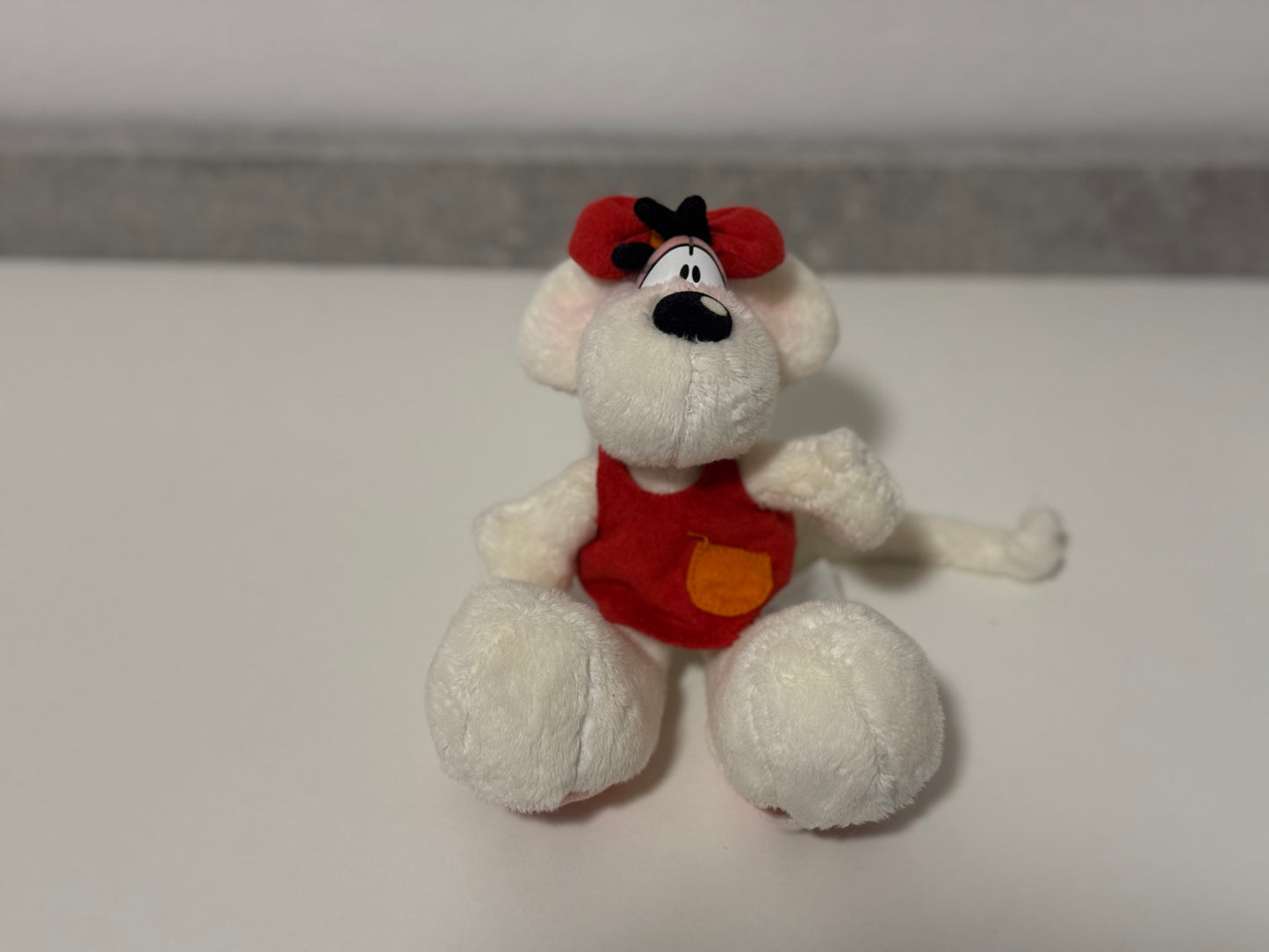 Diddlina Weiß mit Rotem Kleid Mini