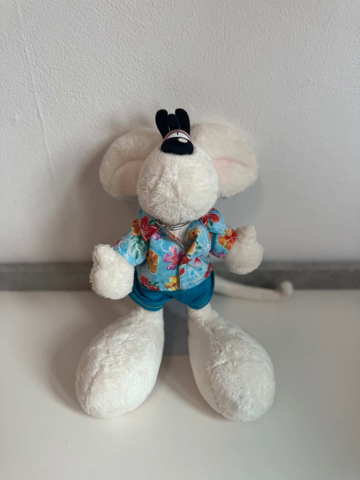 Diddl Weiß mit Hawaiihemd