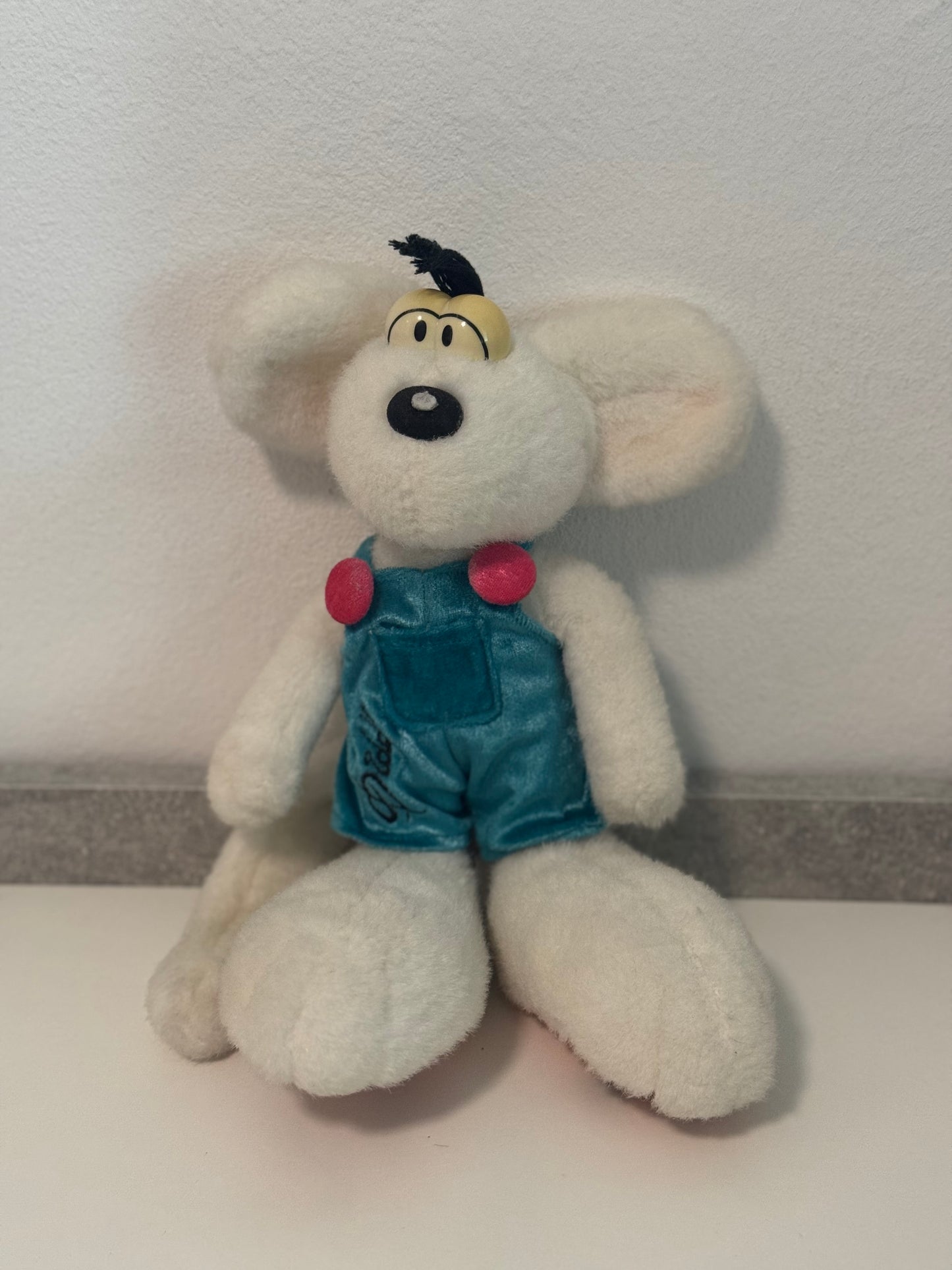 Diddl mit Türkiser Latzhose