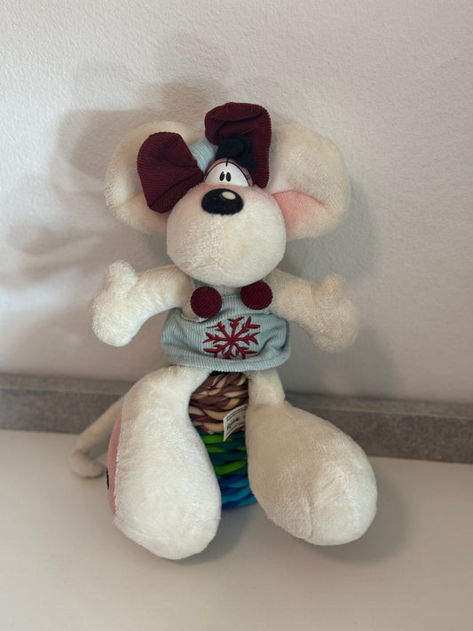 Diddlina Weiß mit Kleid Klein