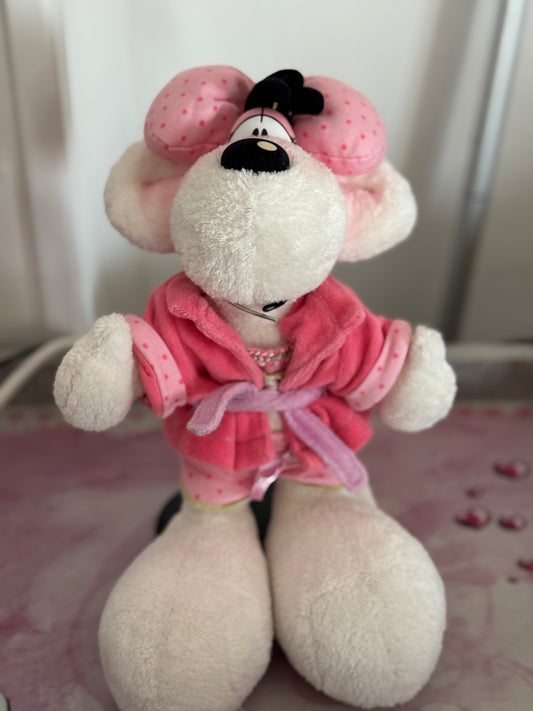 Diddlina mit Bademantel